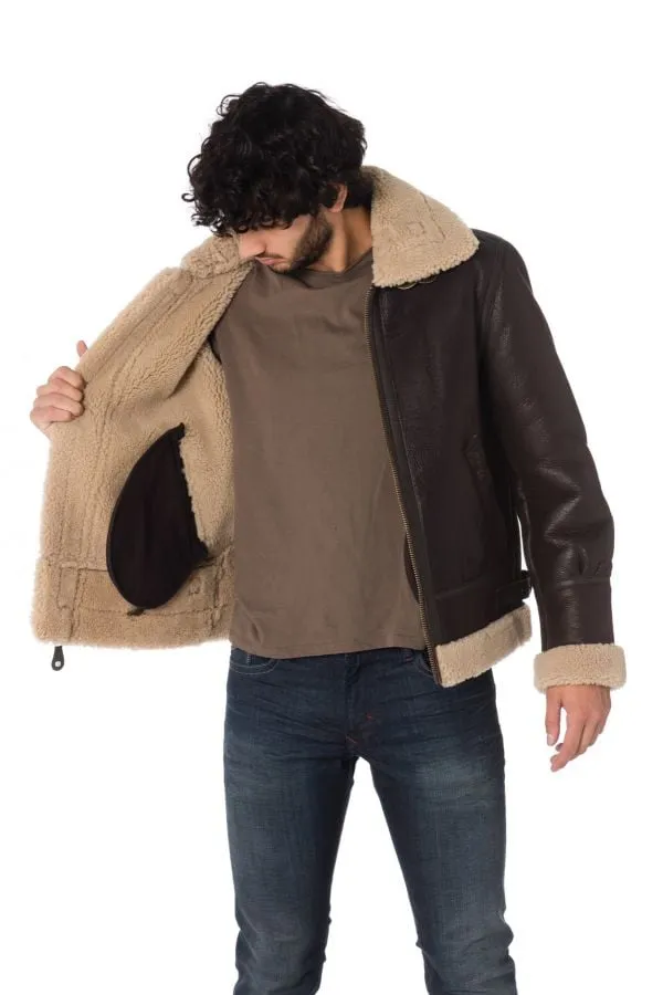 Chaqueta Hombre Schott Lc1259 Cordovan/Cafe