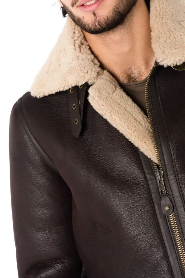 Chaqueta Hombre Schott Lc1259 Cordovan/Cafe