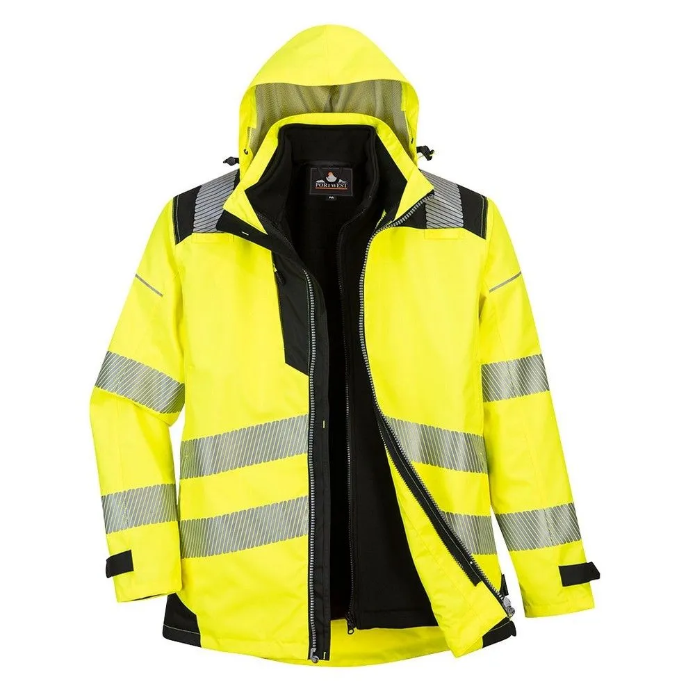 Chaqueta PW3 de alta visibilidad 3 en 1 