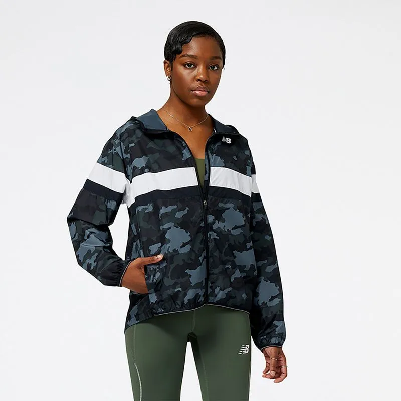 Chaqueta Rompe Vientos Para Mujer Printed Accelerate Jacket New Balance 56812