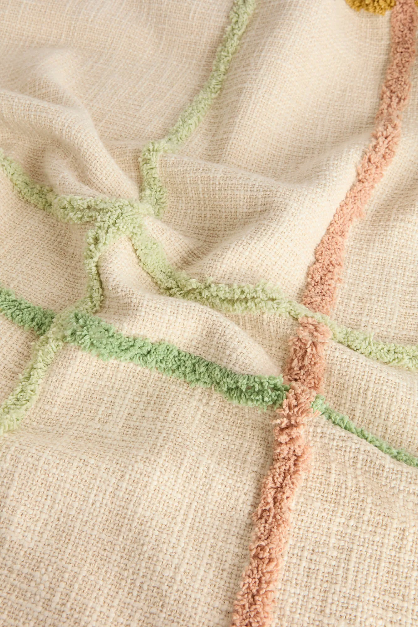 Colcha infantil con tufting multicolor Prato