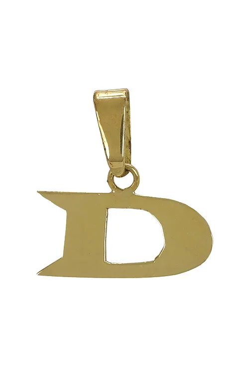 Colgante oro amarillo 18K inicial letra D 003_M51015876D