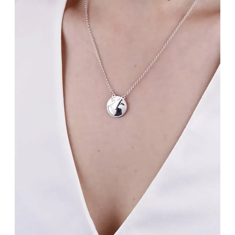 Colgante "Mundo"  Plata de Ley