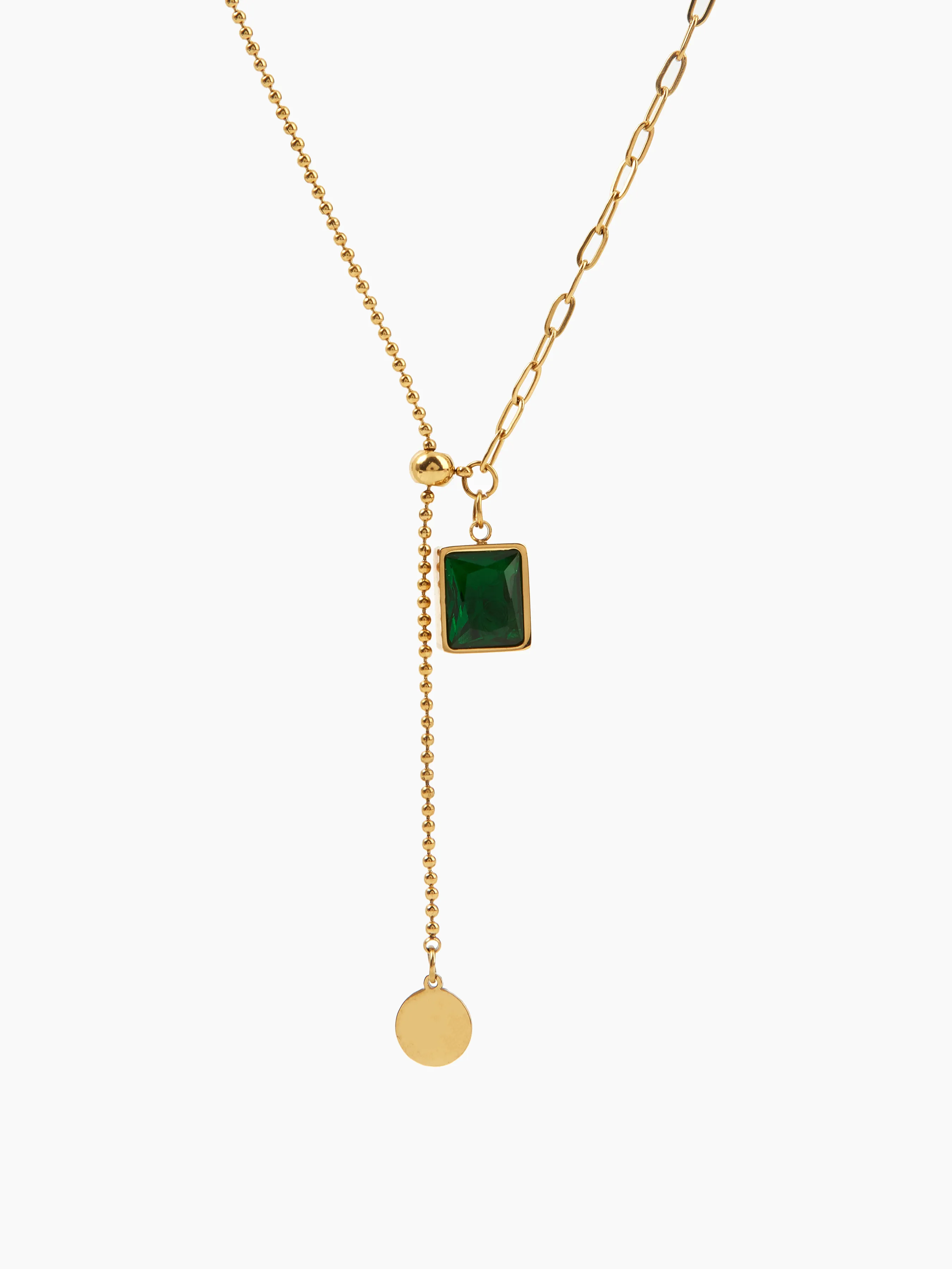 Collar con colgante de piedras preciosas