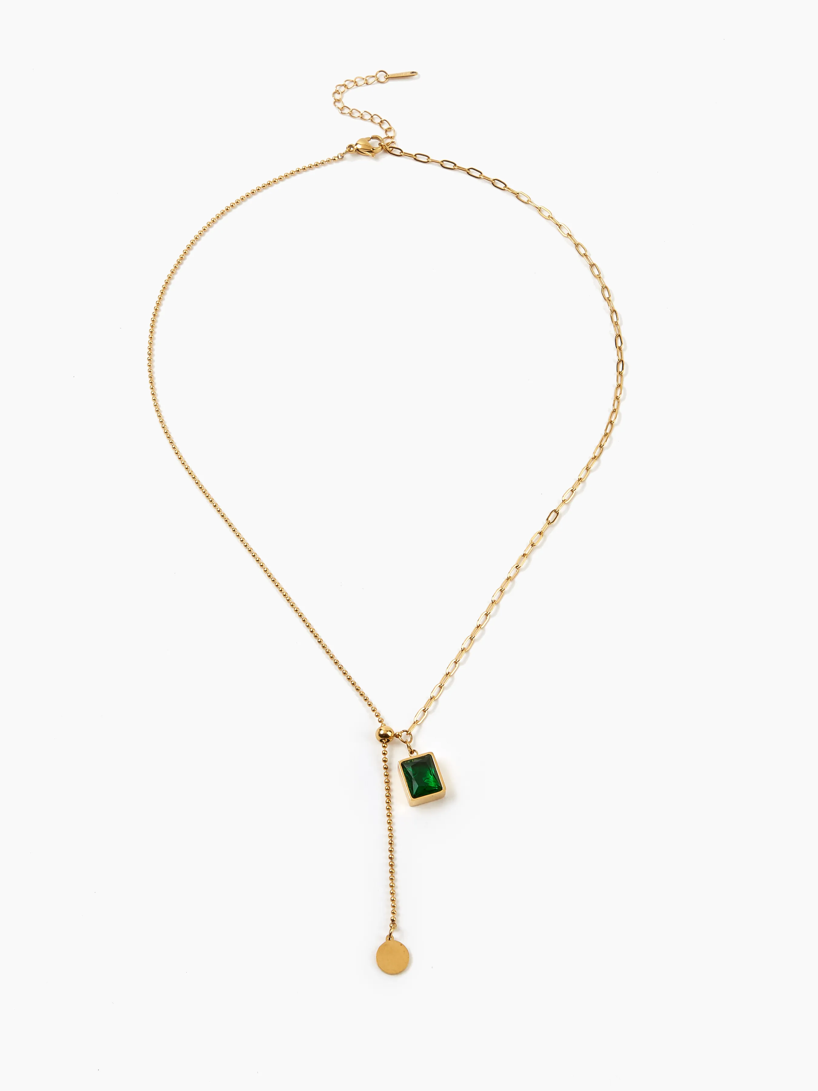 Collar con colgante de piedras preciosas