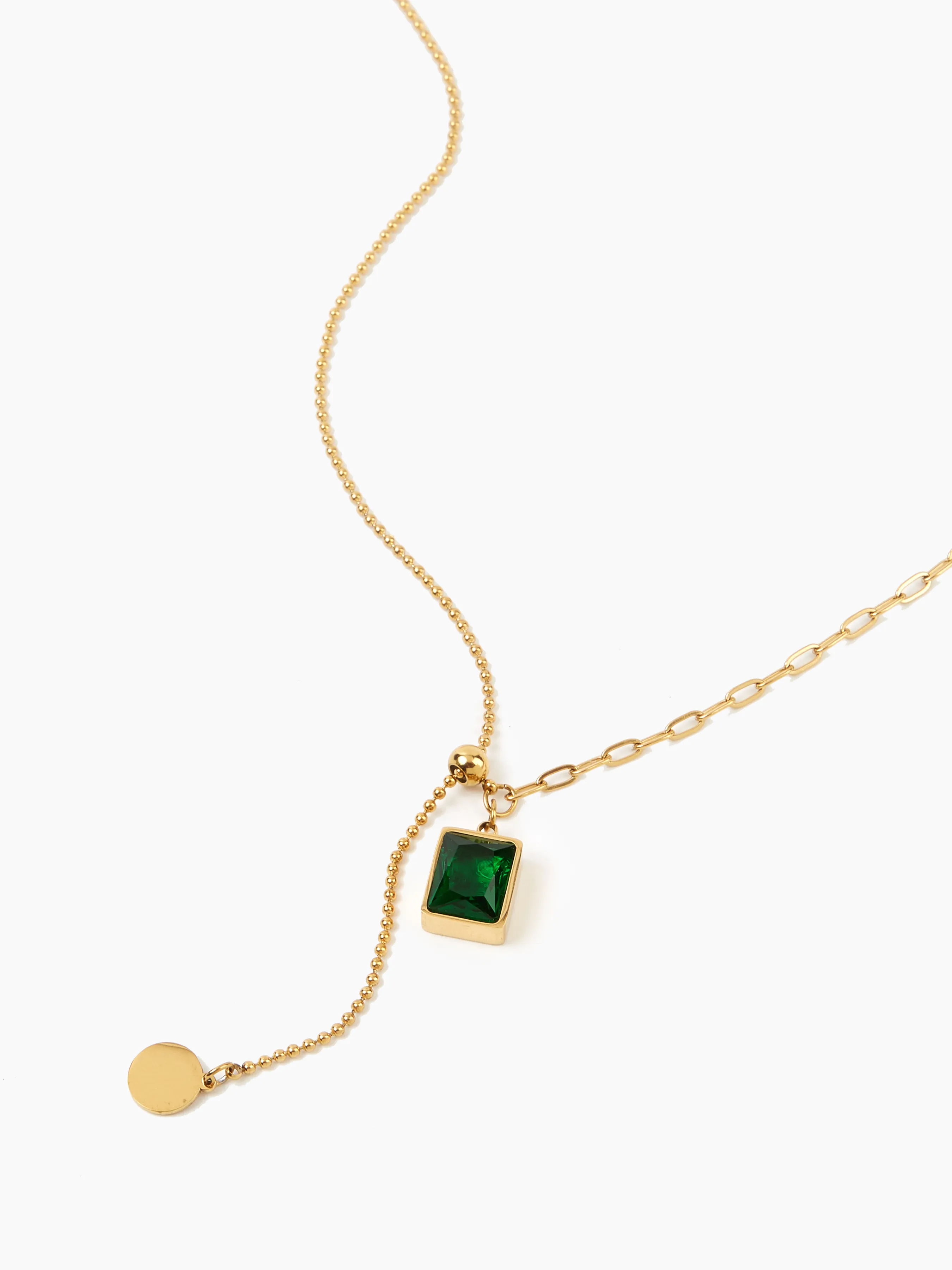 Collar con colgante de piedras preciosas