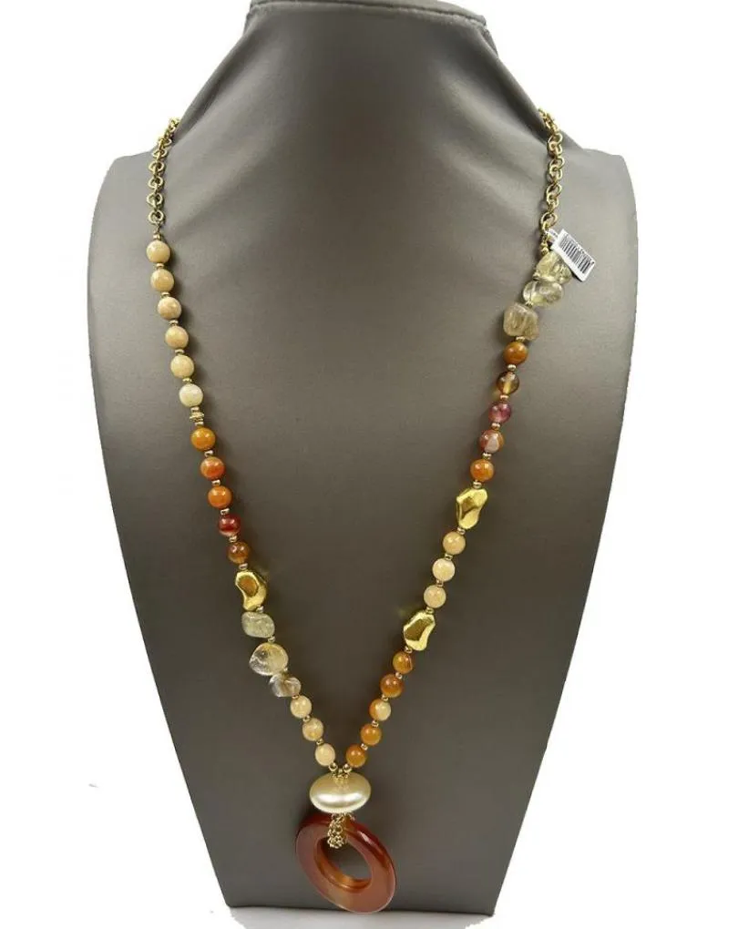 COLLARES LARGOS DE PIEDRA CON ORIGINAL COLGANTE AGATA