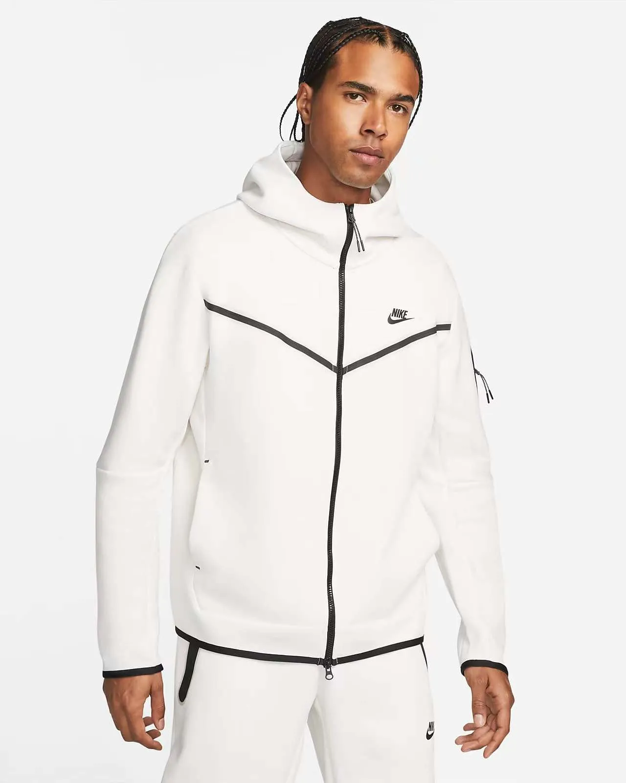 Conjunto de Chándal Nike Tech Fleece Blanco