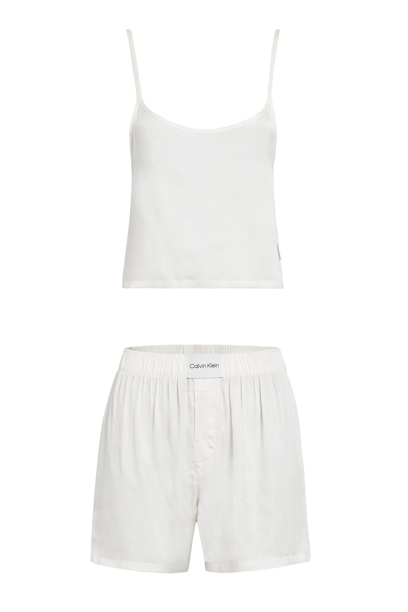 Conjunto de pijama corto con tirantes