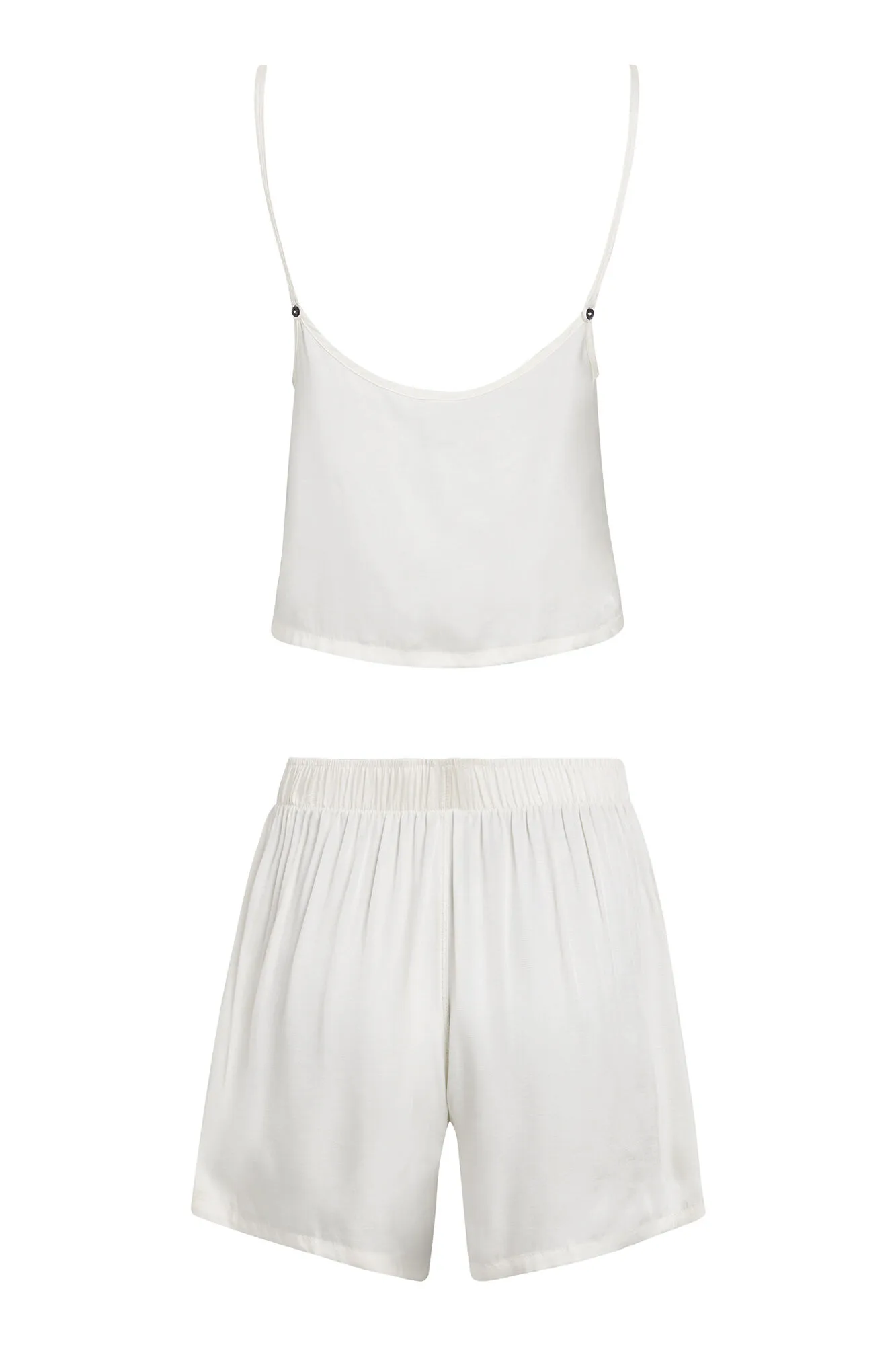 Conjunto de pijama corto con tirantes