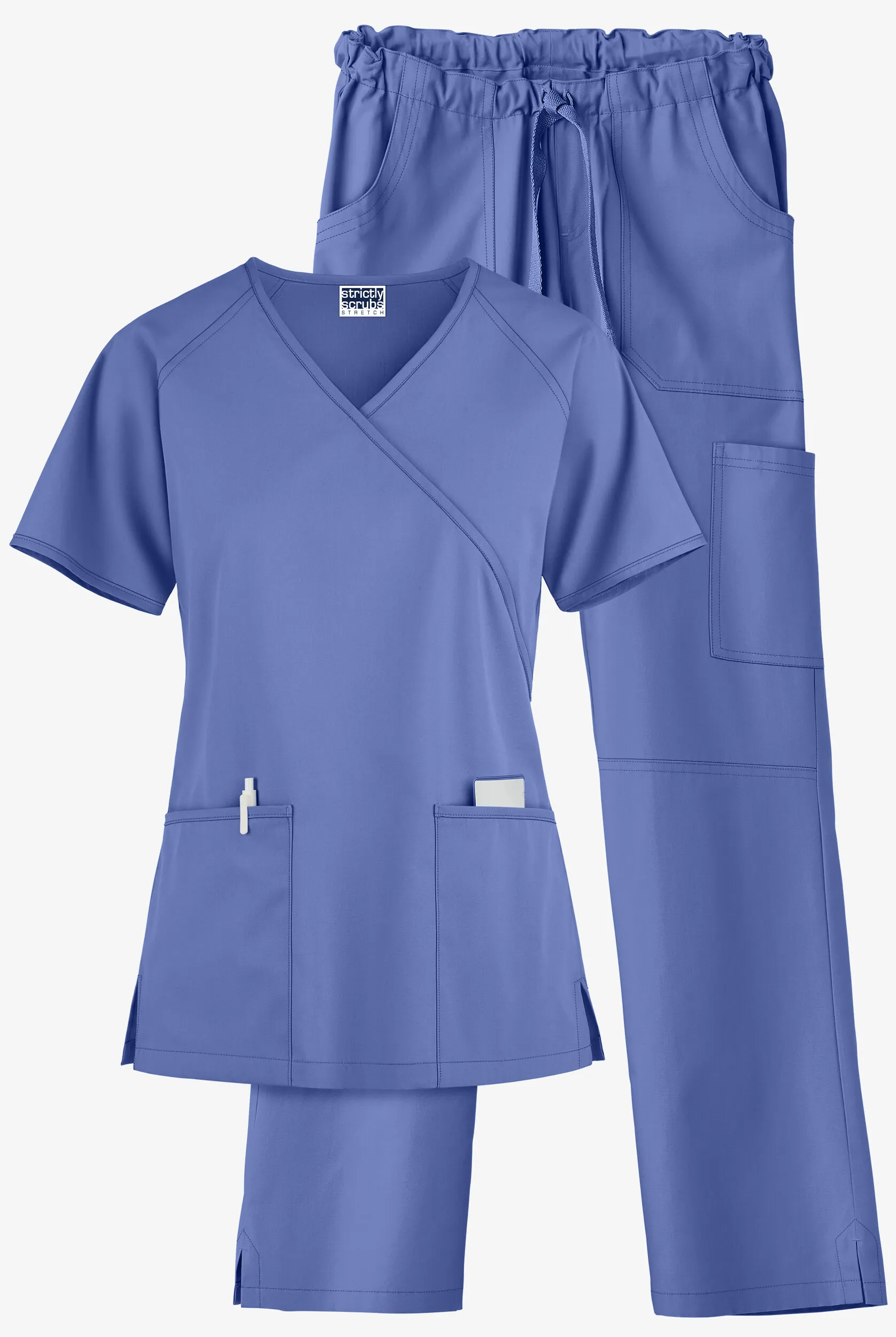 Conjunto médico Strictly Scrubs estilo cargo con 8 bolsillos para mujer