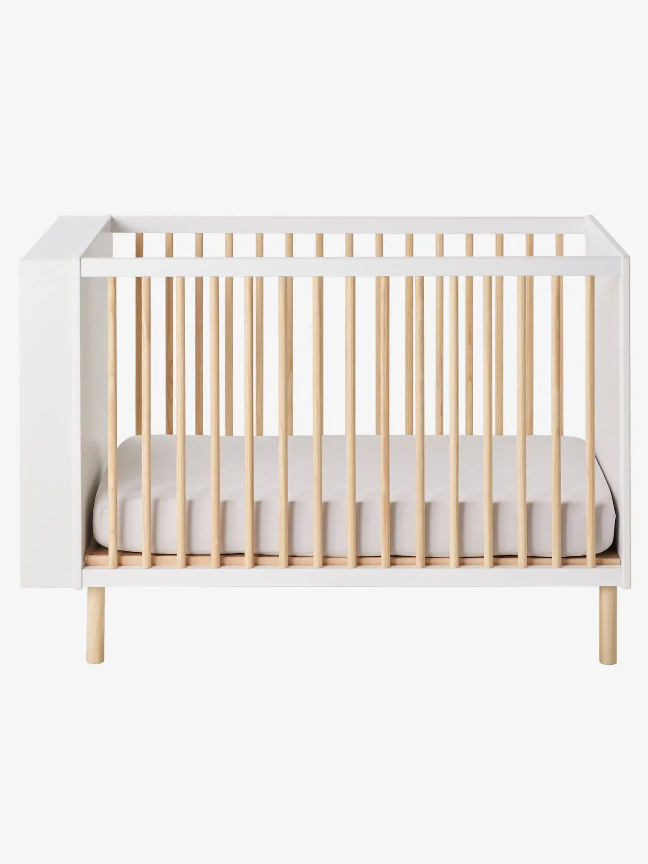 Cuna fija + estantería librería ábaco