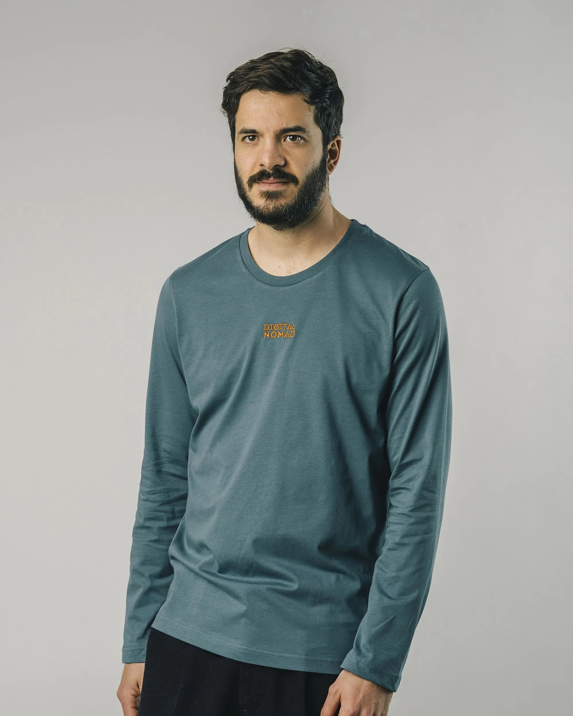 DIGITAL NOMAD LONGSLEEVED TSHIRT INDIGO