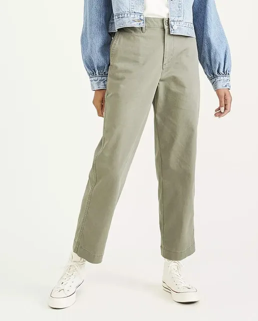 Dockers Pantalón chino de mujer con cintura alta