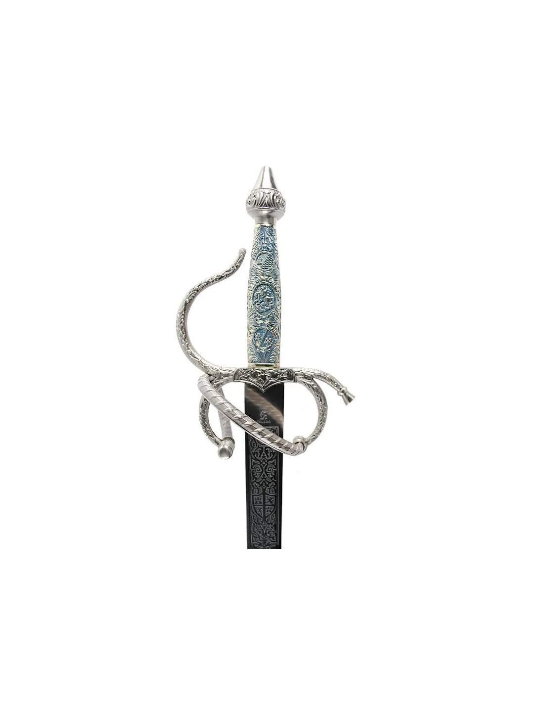 Espada Colada Cid con puño cincelado