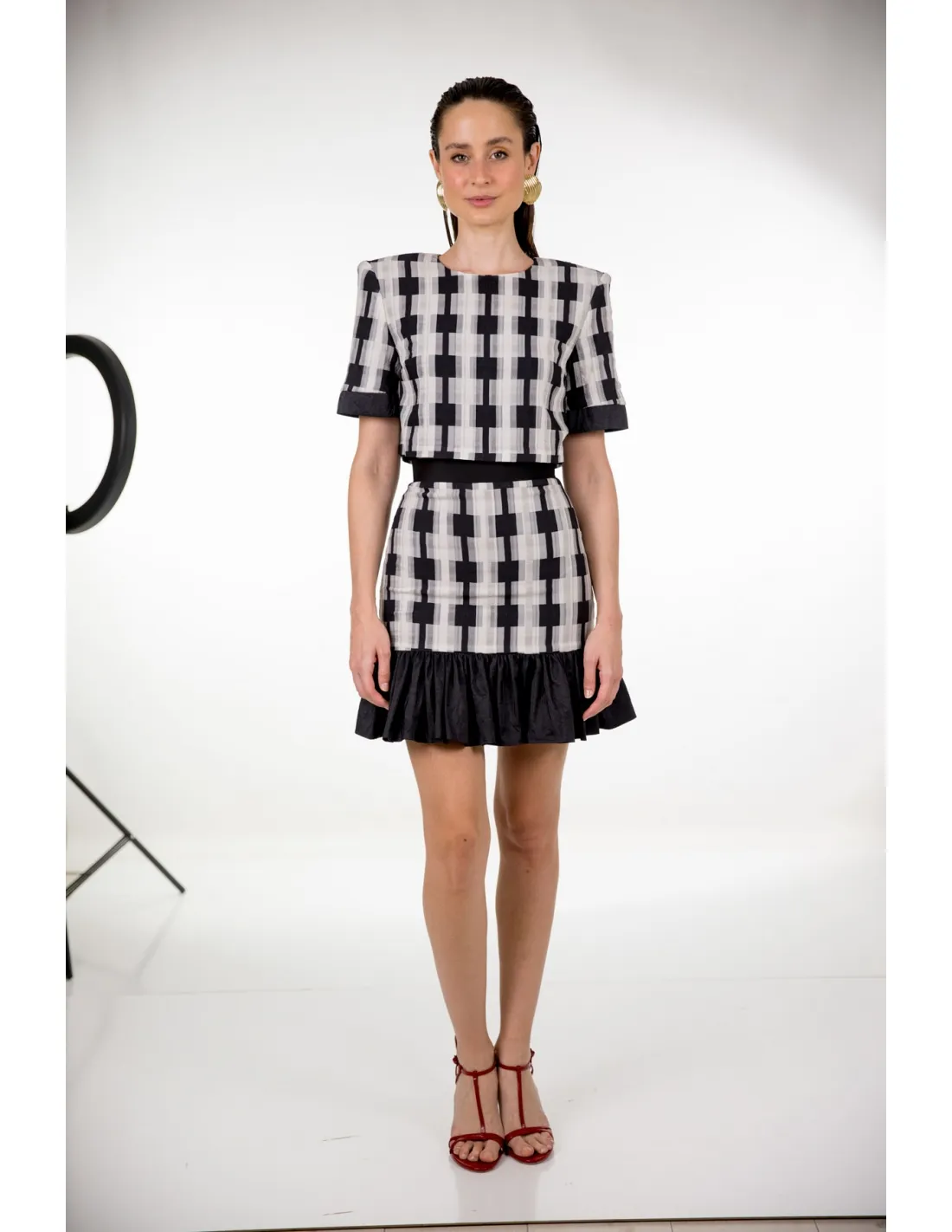 FALDA MINI CUADROS