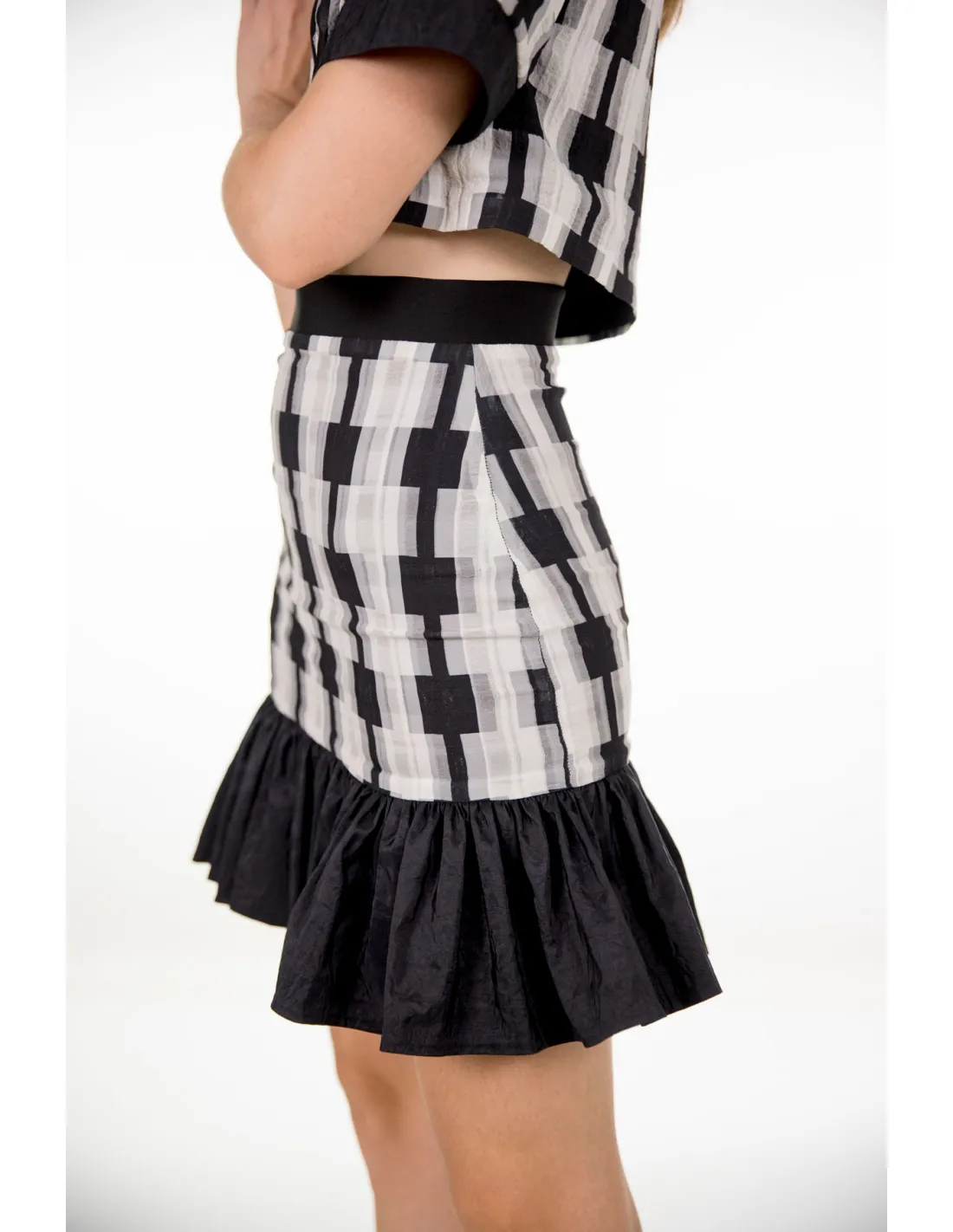 FALDA MINI CUADROS