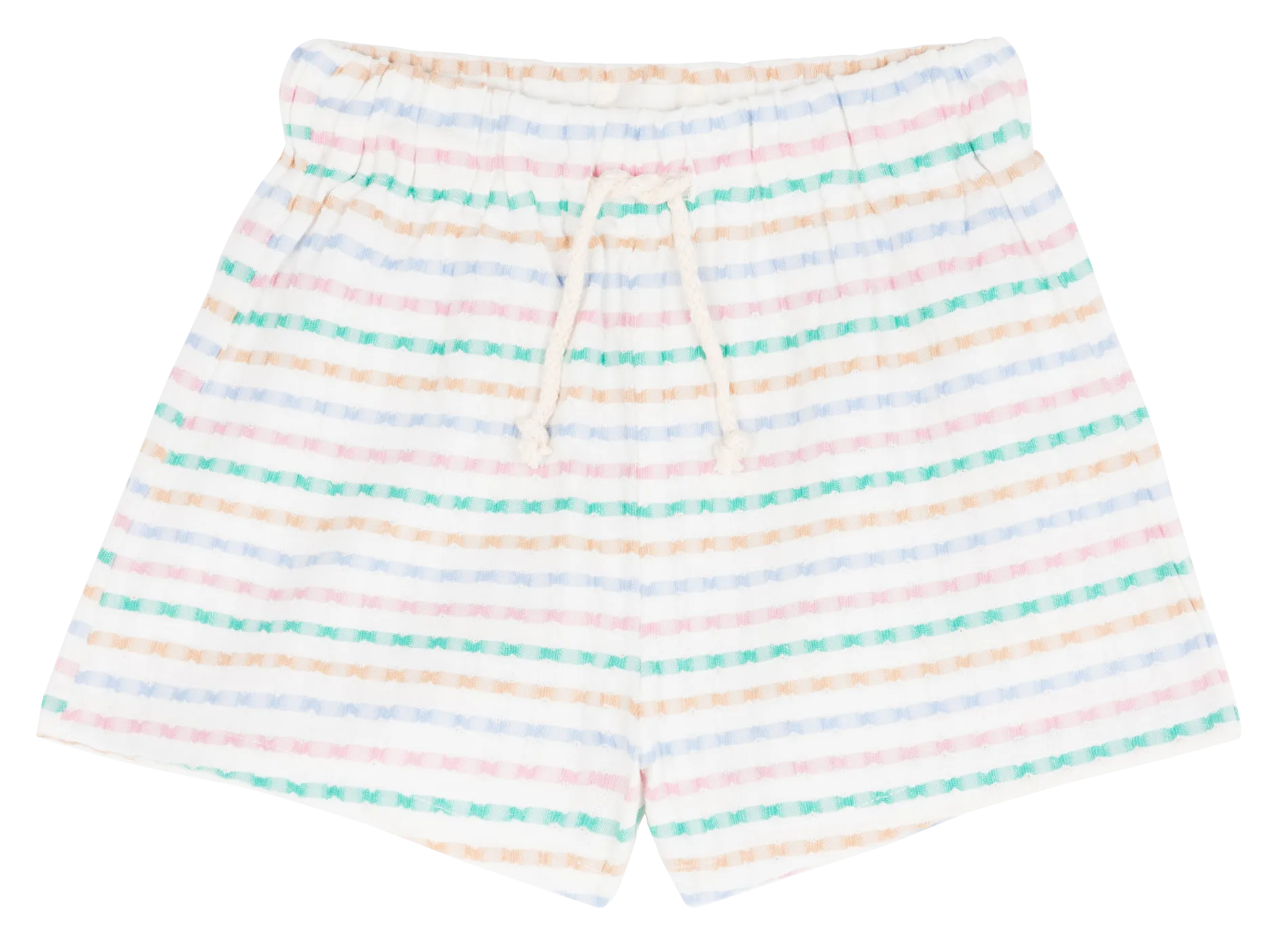 FIGUEROA  PANTALóN CORTO DE ALGODóN A RAYAS EN MULTICOLOR