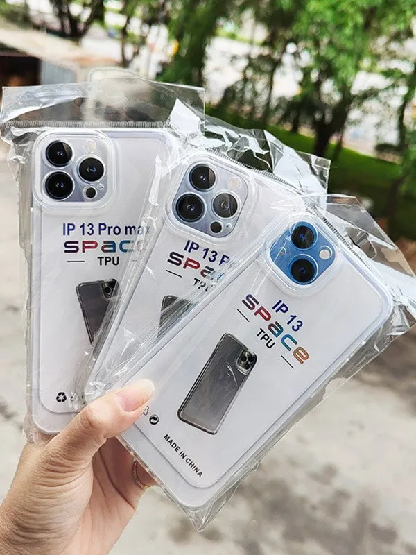 Funda protectora transparente para teléfono.