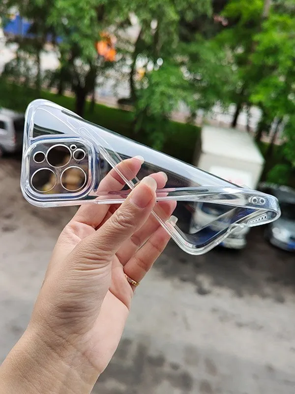 Funda protectora transparente para teléfono.