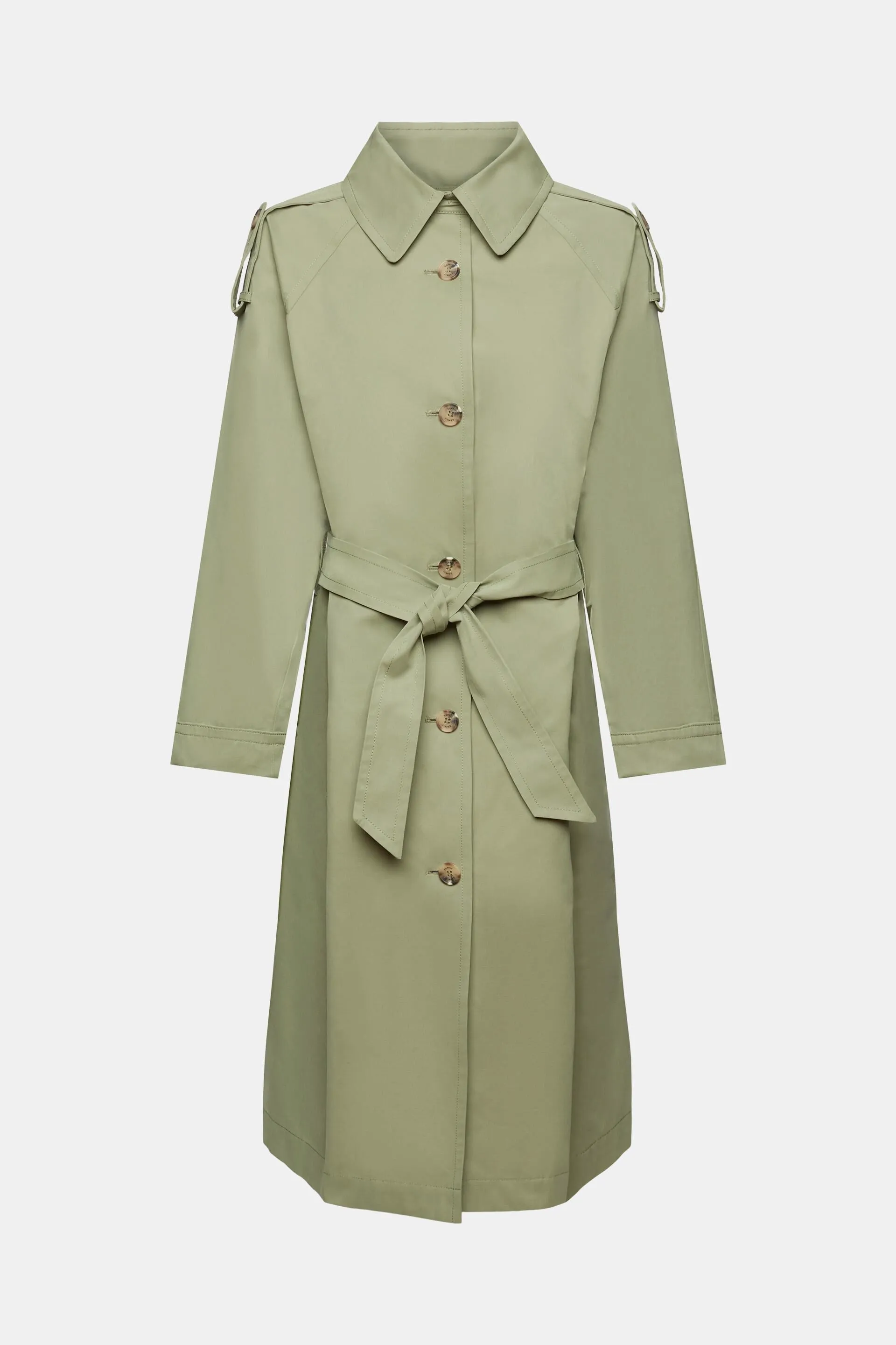 Gabardina con cinturón