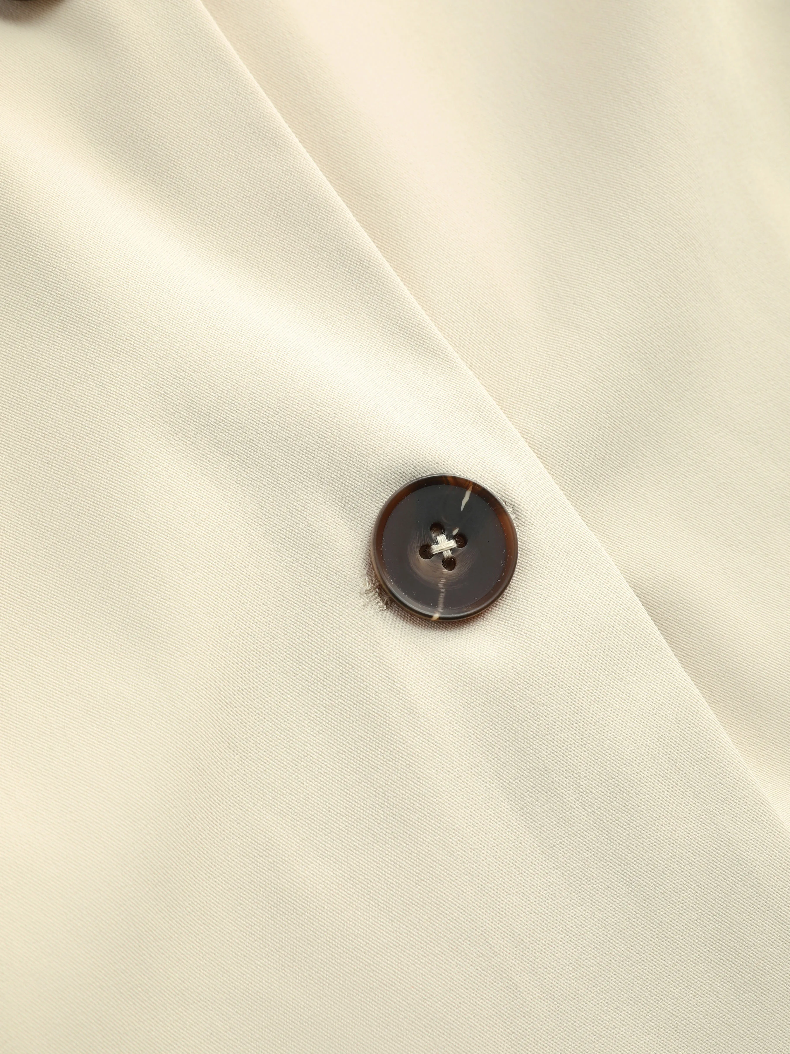 Gabardina de cuello sólido con cinturón