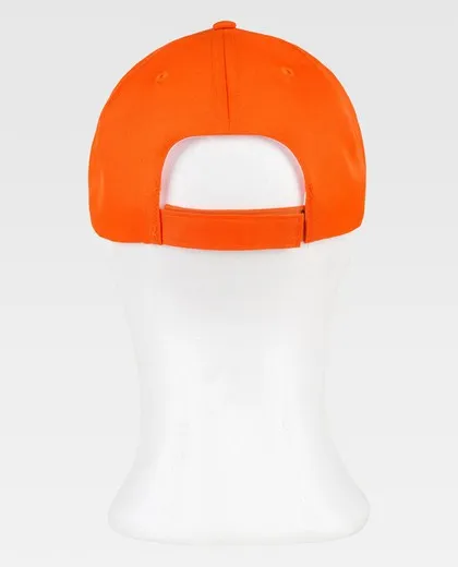 Gorra combinada con alta visibilidad Naranja / Negro