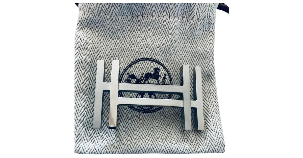 Hermès H al cuadrado Plata 