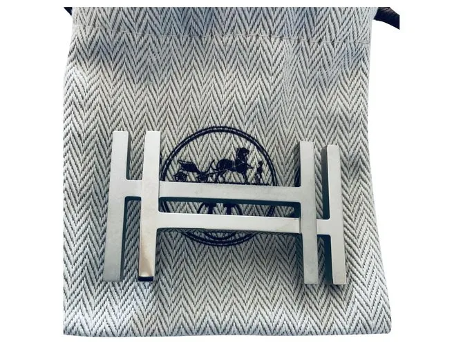 Hermès H al cuadrado Plata 