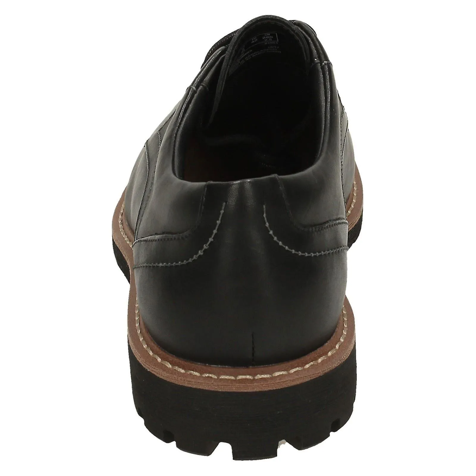 HOMBRES CLARKS SMART ENCAJE ZAPATOS BATCOMBE HALL  CUERO NEGRO  REINO UNIDO TAMAñO 6G  EU TAMAñO 39.5  US SIZE 7M