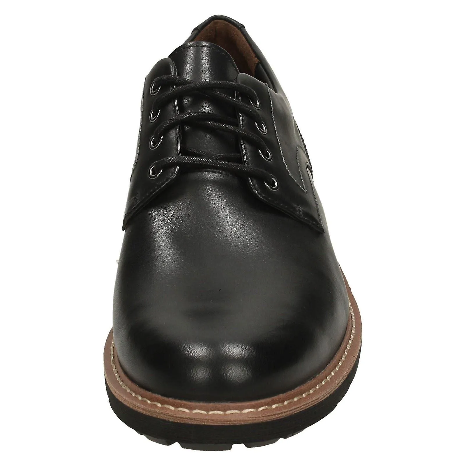HOMBRES CLARKS SMART ENCAJE ZAPATOS BATCOMBE HALL  CUERO NEGRO  REINO UNIDO TAMAñO 6G  EU TAMAñO 39.5  US SIZE 7M