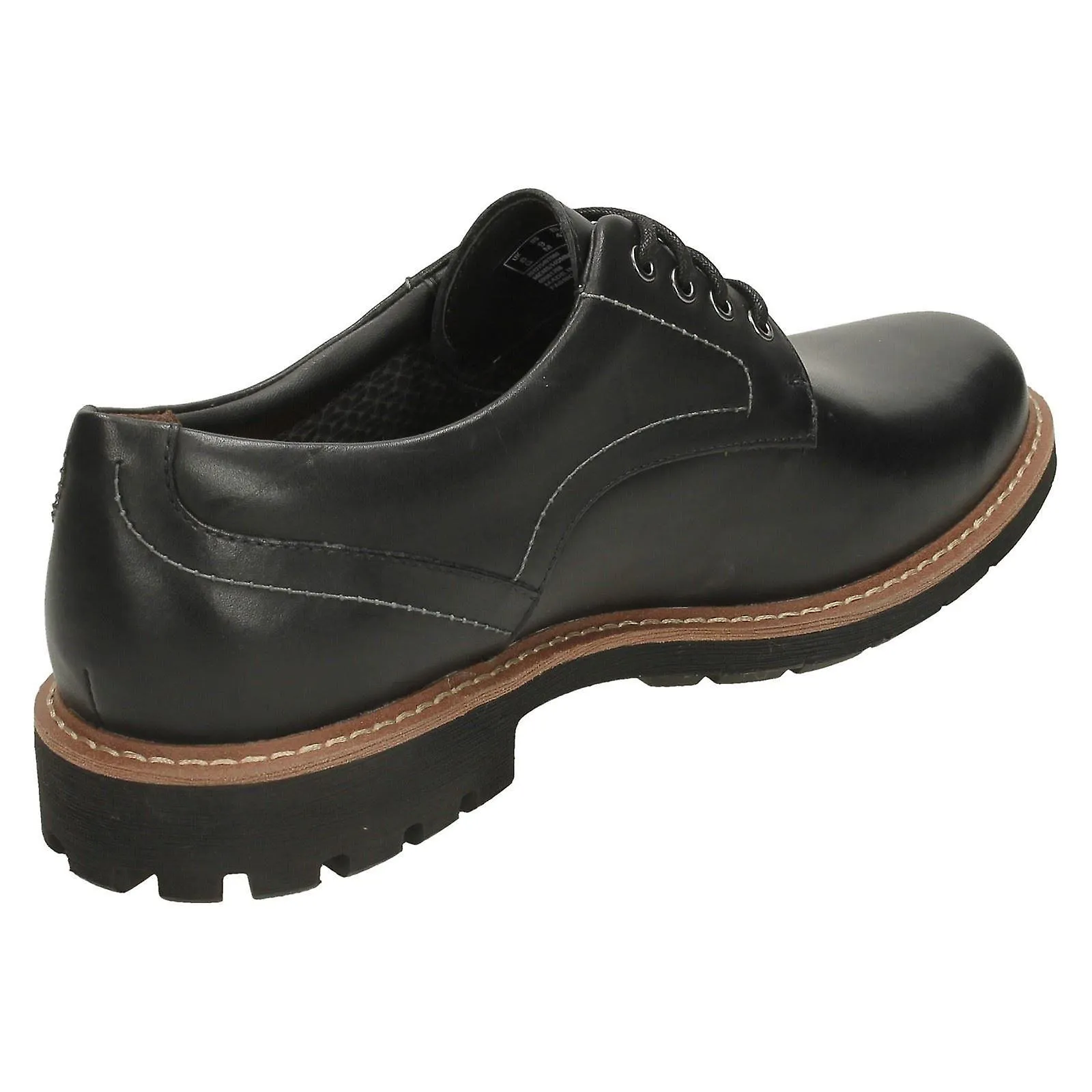 HOMBRES CLARKS SMART ENCAJE ZAPATOS BATCOMBE HALL  CUERO NEGRO  REINO UNIDO TAMAñO 6G  EU TAMAñO 39.5  US SIZE 7M