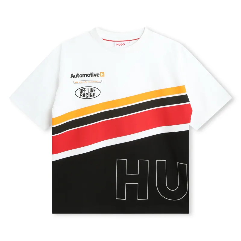 HUGO Camiseta algodón y manga corta
