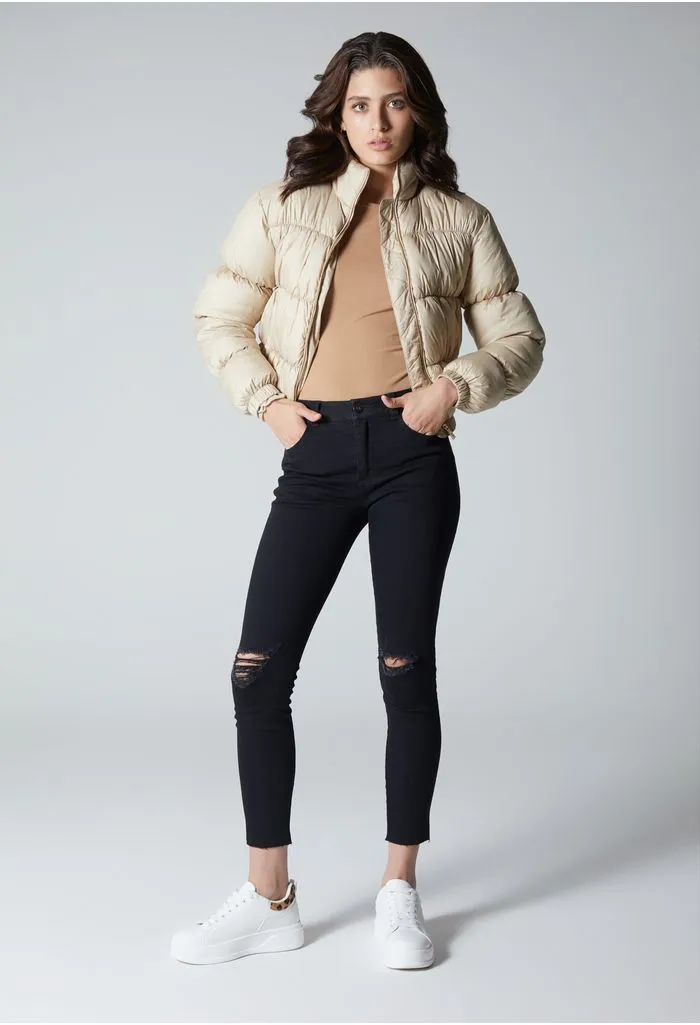 Jean  para mujer  tiro medio skinny con