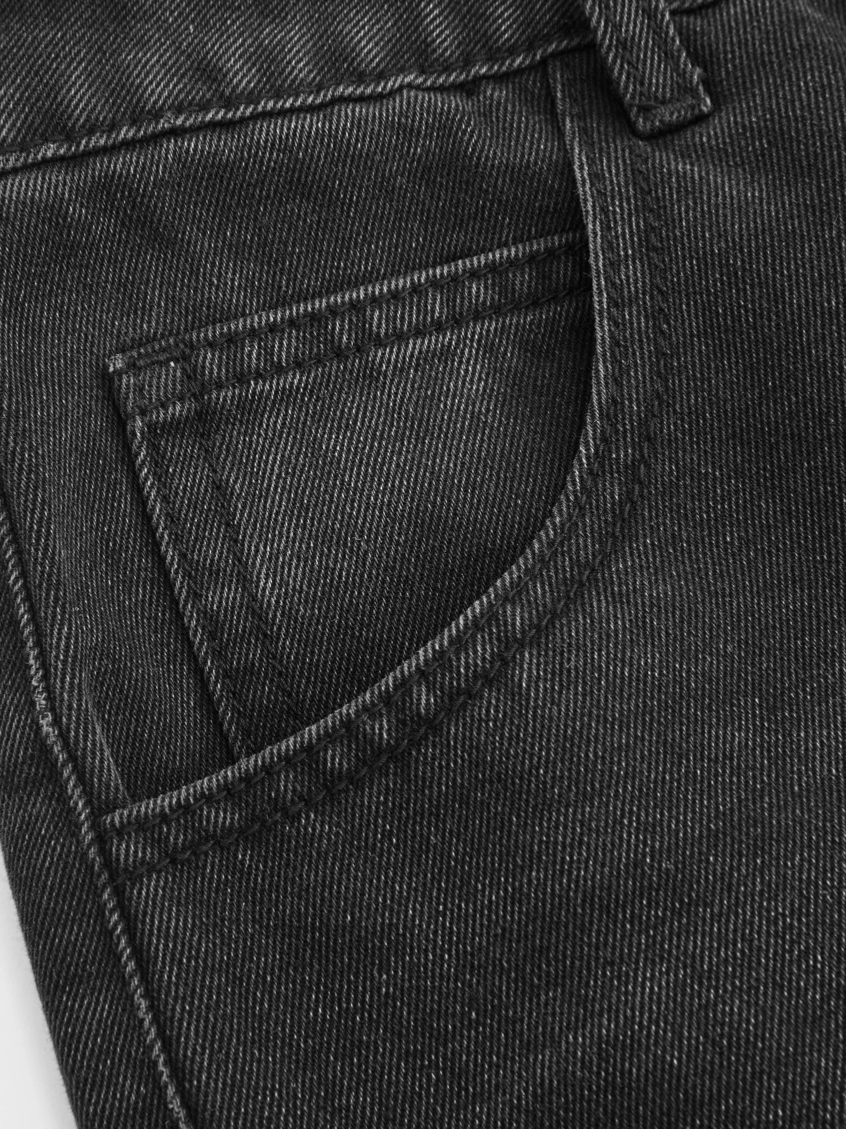 Jeans de cintura alta y pierna recta