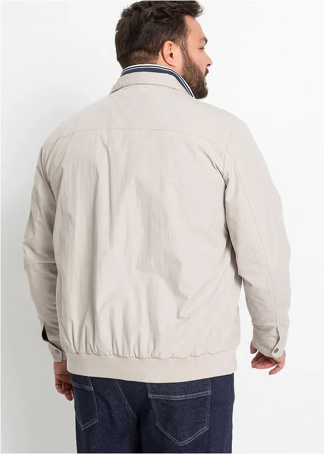 Jersey con cuello chimenea gris piedra