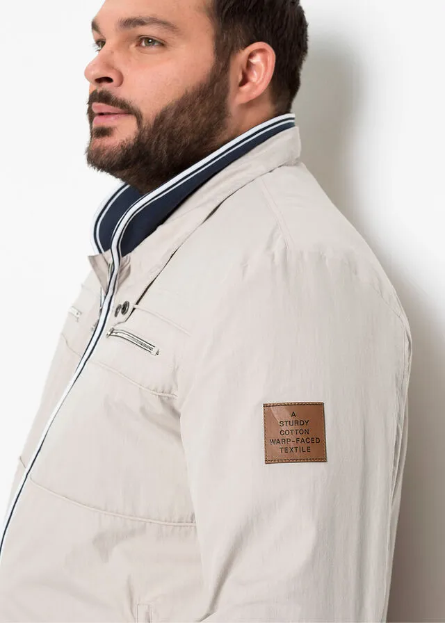 Jersey con cuello chimenea gris piedra