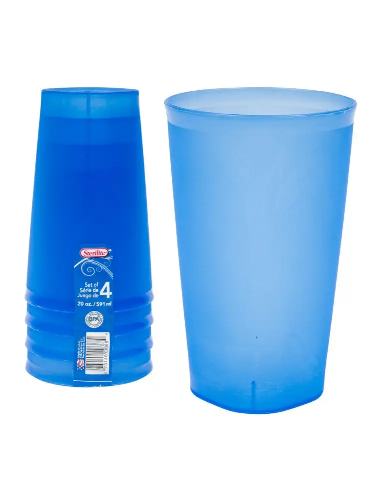 Juego de 4 vasos largos 591 ml