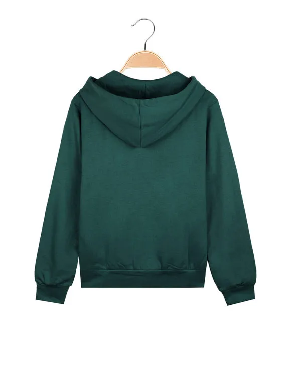 Kappa Sudadera con capucha para niño de felpa de algodón