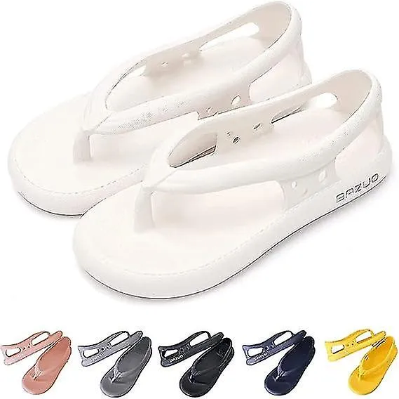 KINCJON SANDALIAS CHANCLAS SLIDES SUMMER BEACH EVA ZAPATILLAS GRUESAS MUJERES HOMBRES 3637BLANCO