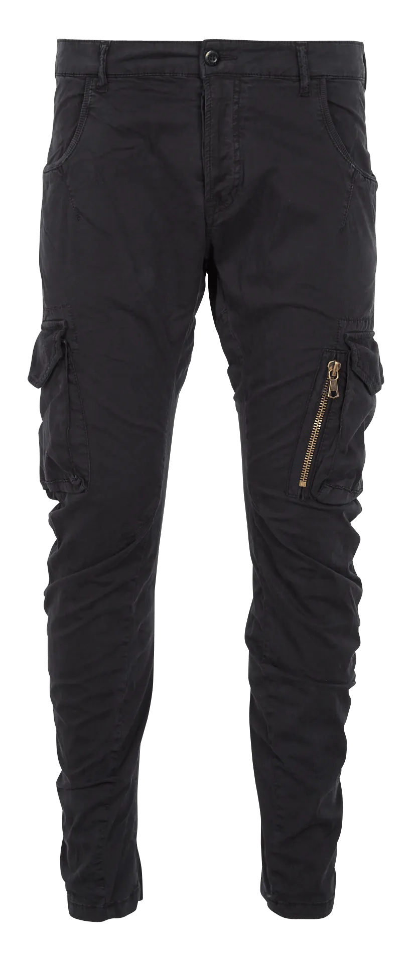 LE TEMPS DES CERISES Pantalón de algodón con bolsillos en negro