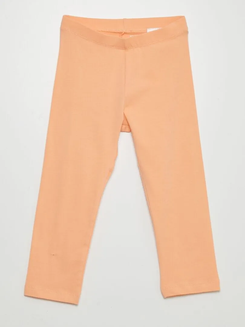 LEGGING ELáSTICO POR DEBAJO DE LA RODILLA  NARANJA