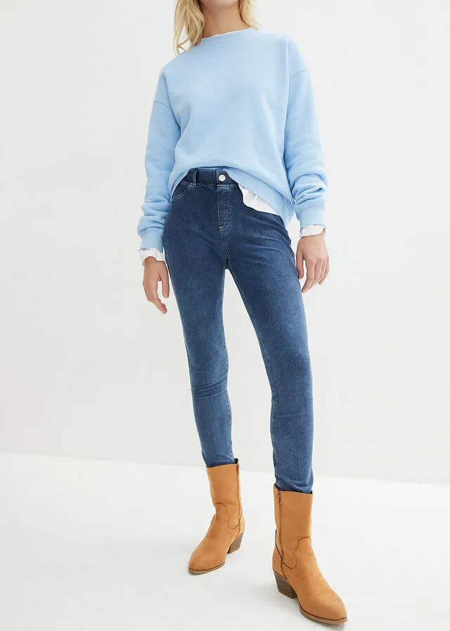 Leggings con aspecto de vaquero Azul