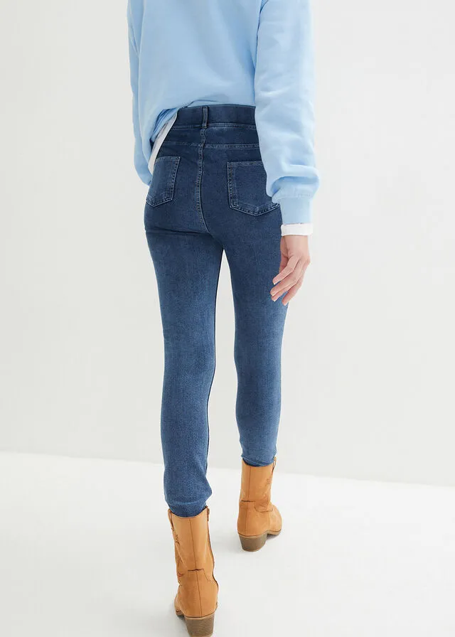 Leggings con aspecto de vaquero Azul