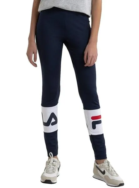 leggings fila ballori marino para mujer