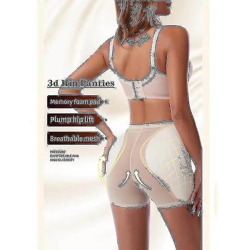 Levantador de glúteos para mujer Shapewear Almohadillas de cadera Potenciador de bragas Shaper Boyshort