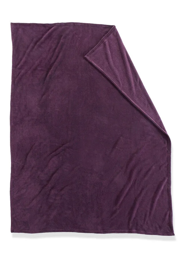Manta con tacto Cashmere púrpura oscuro