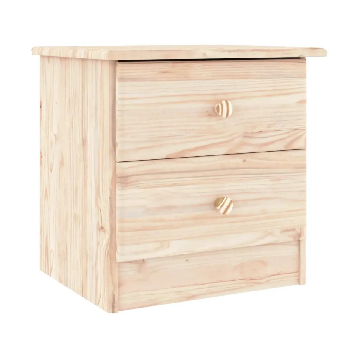 Mesita de noche ALTA madera maciza de pino 41x35x41 cm