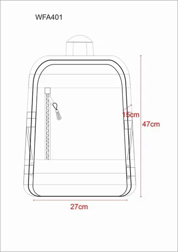 Mochila de alta visibilidad Capacidad 25 litros Naranja