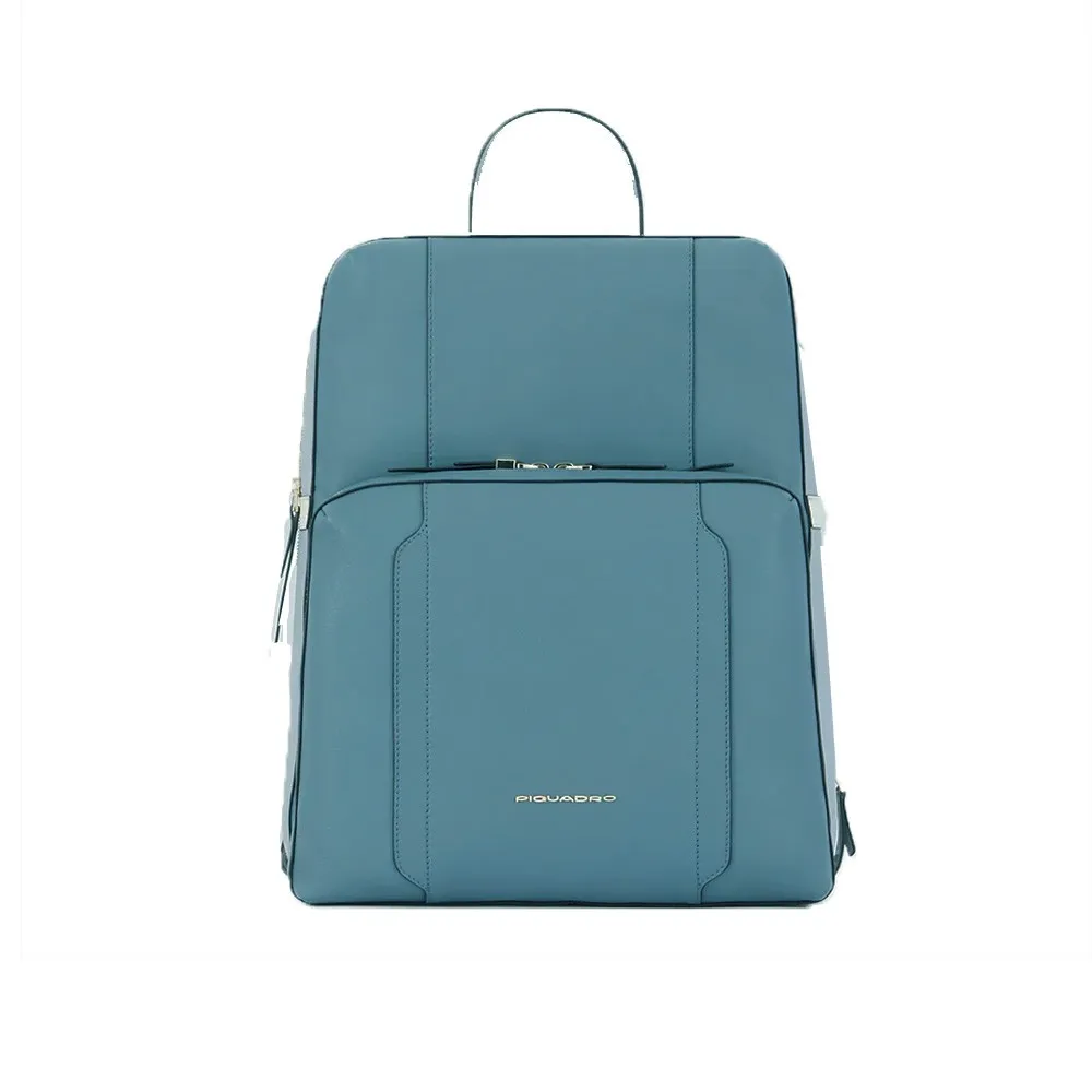 Mochila de Piel Piquadro CA6216W92/AVGR Color Azul y Celeste